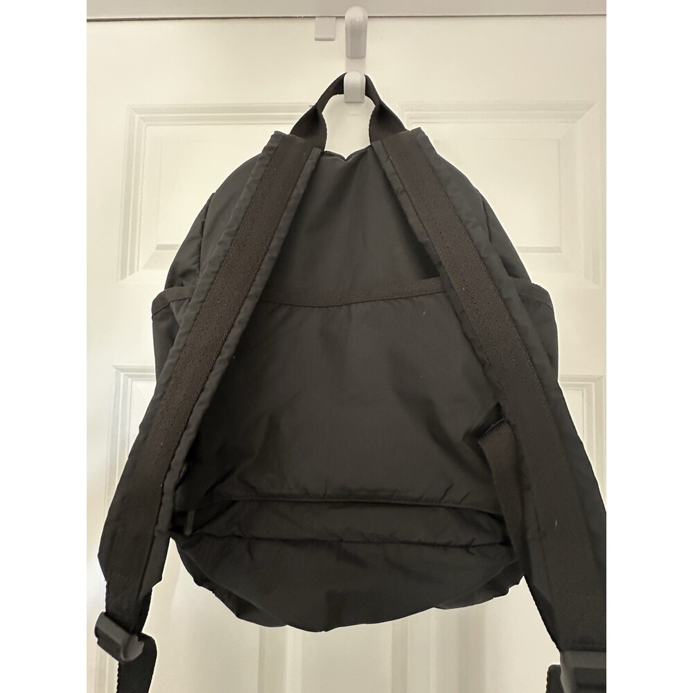 LeSportsac Route Black Backpack Multi Zipper Clean - Picture 5 of 16